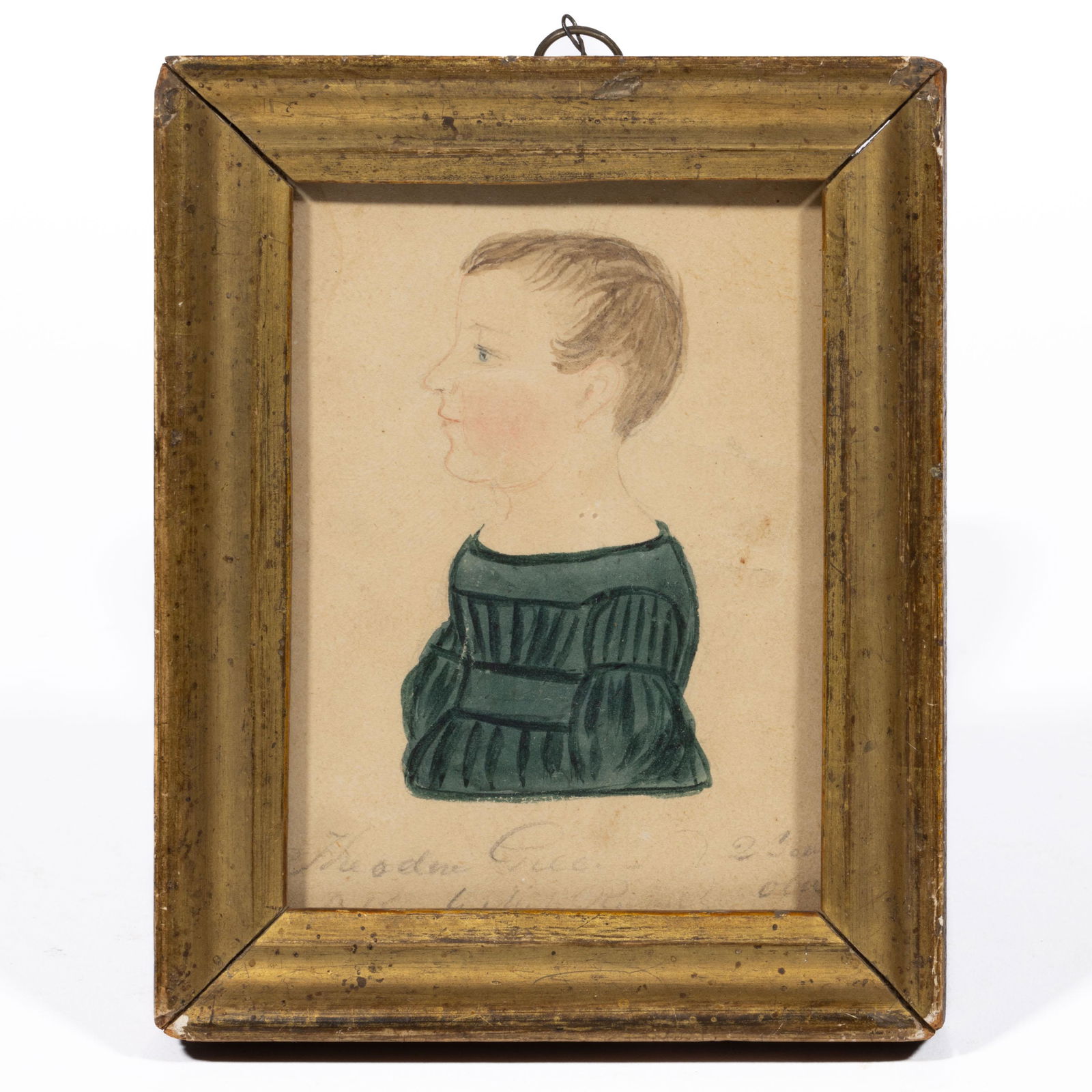 AMERICAN SCHOOL (19TH CENTURY) FOLK ART PORTRAIT (1 of 2)