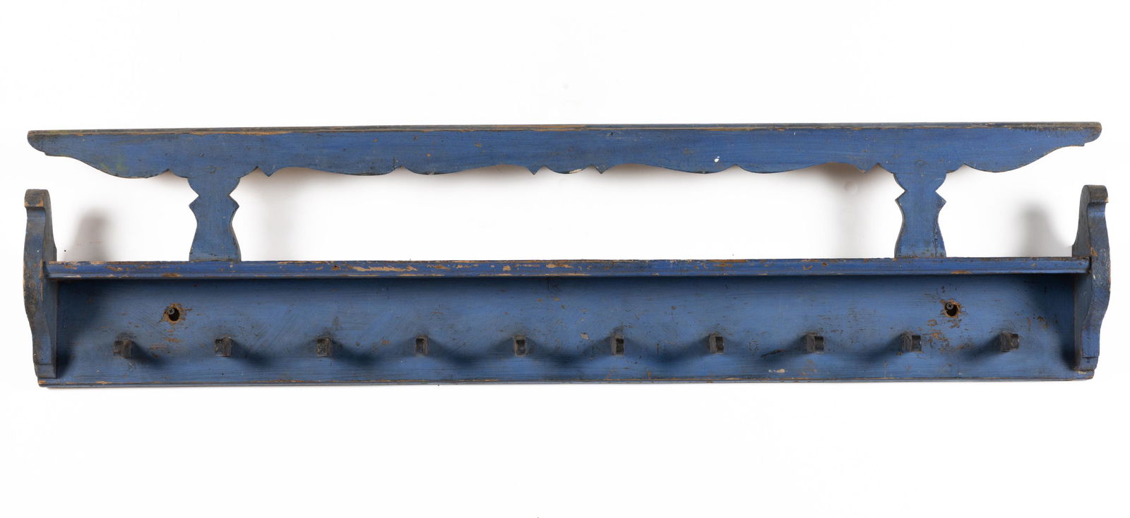 COUNTRY PAINTED PINE HANGING SHELF (1 of 2)