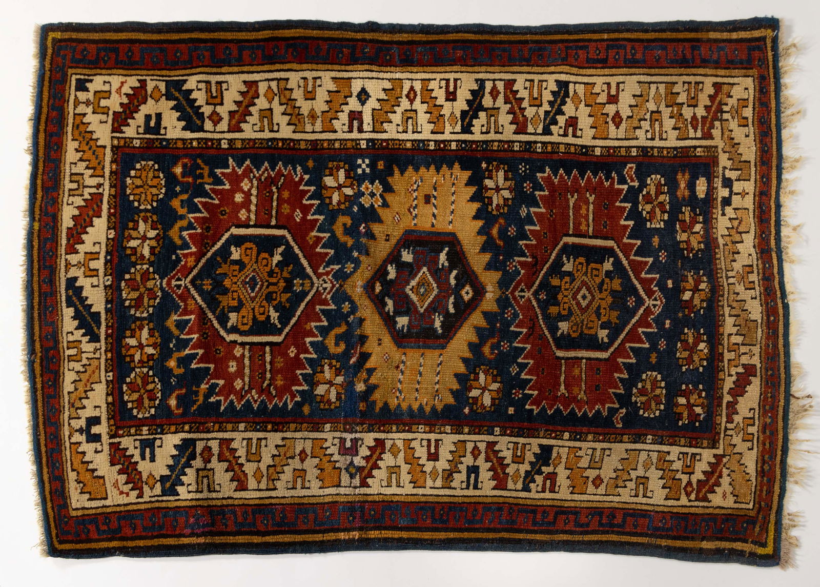 ANTIQUE CAUCASIAN SHIRVAN RUG (1 of 4)
