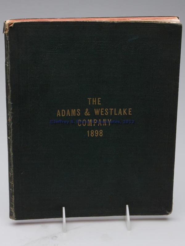 ADAMS & WESTLAKE CO. TRADE CATALOGUE: ADAMS & WESTLAKE CO. TRADE CATALOGUE, "Street Railway Car Trimmings", 1898, 151pp, including 23pp of lighting. Original cover. 11 1/2" x 9 1/2". Provenance: The Phillip M. Sullivan estate collection.
