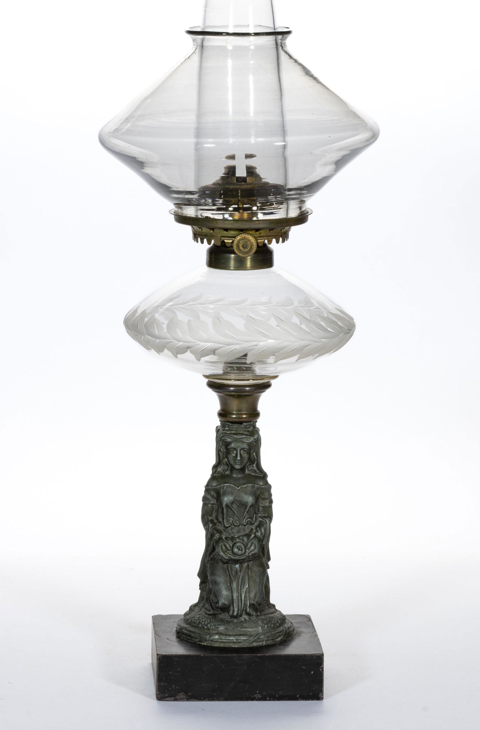 MADELAINE FIGURAL STEM KEROSENE STAND LAMP (1 of 3)