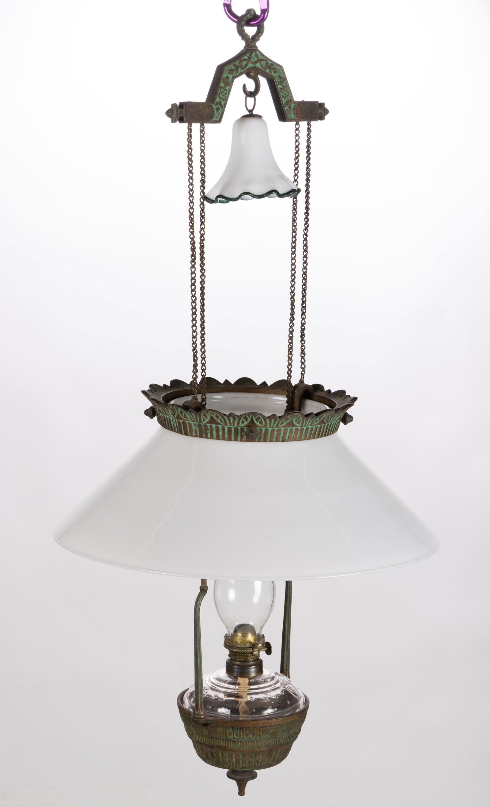 CAST-IRON GEORGE BOHNER HANGING EXTENSION LAMP (1 of 2)