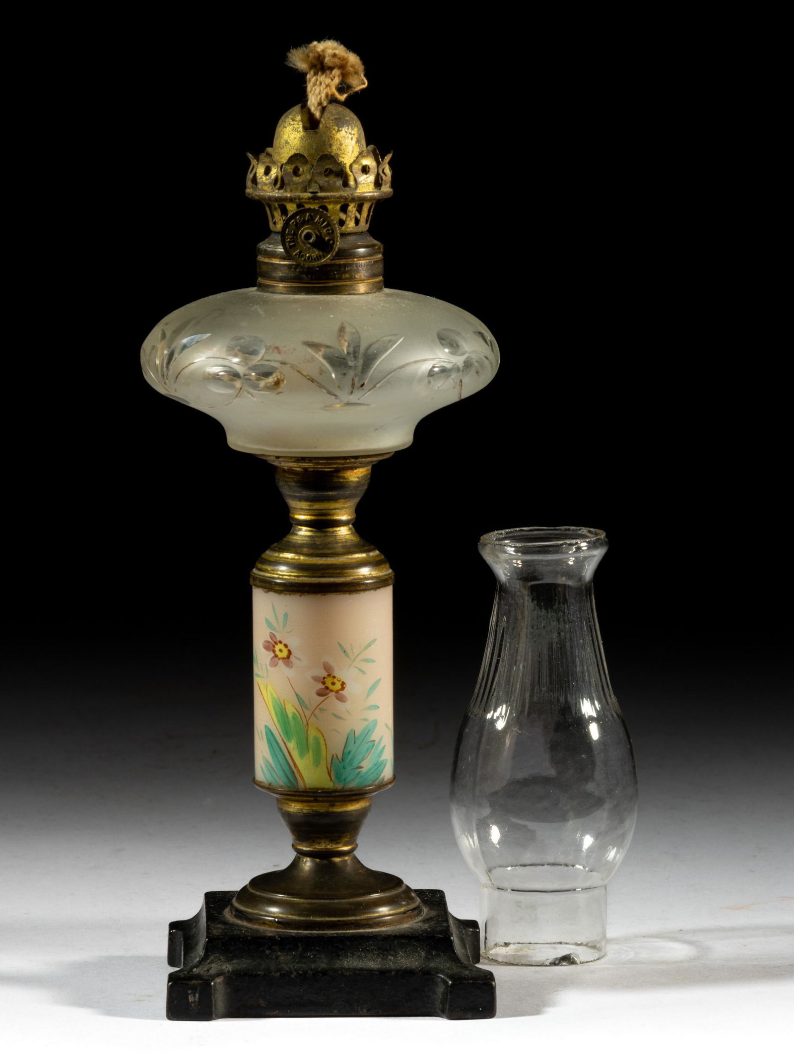 CUT AND ENGRAVED MINIATURE COMPOSITE STAND LAMP (1 of 1)