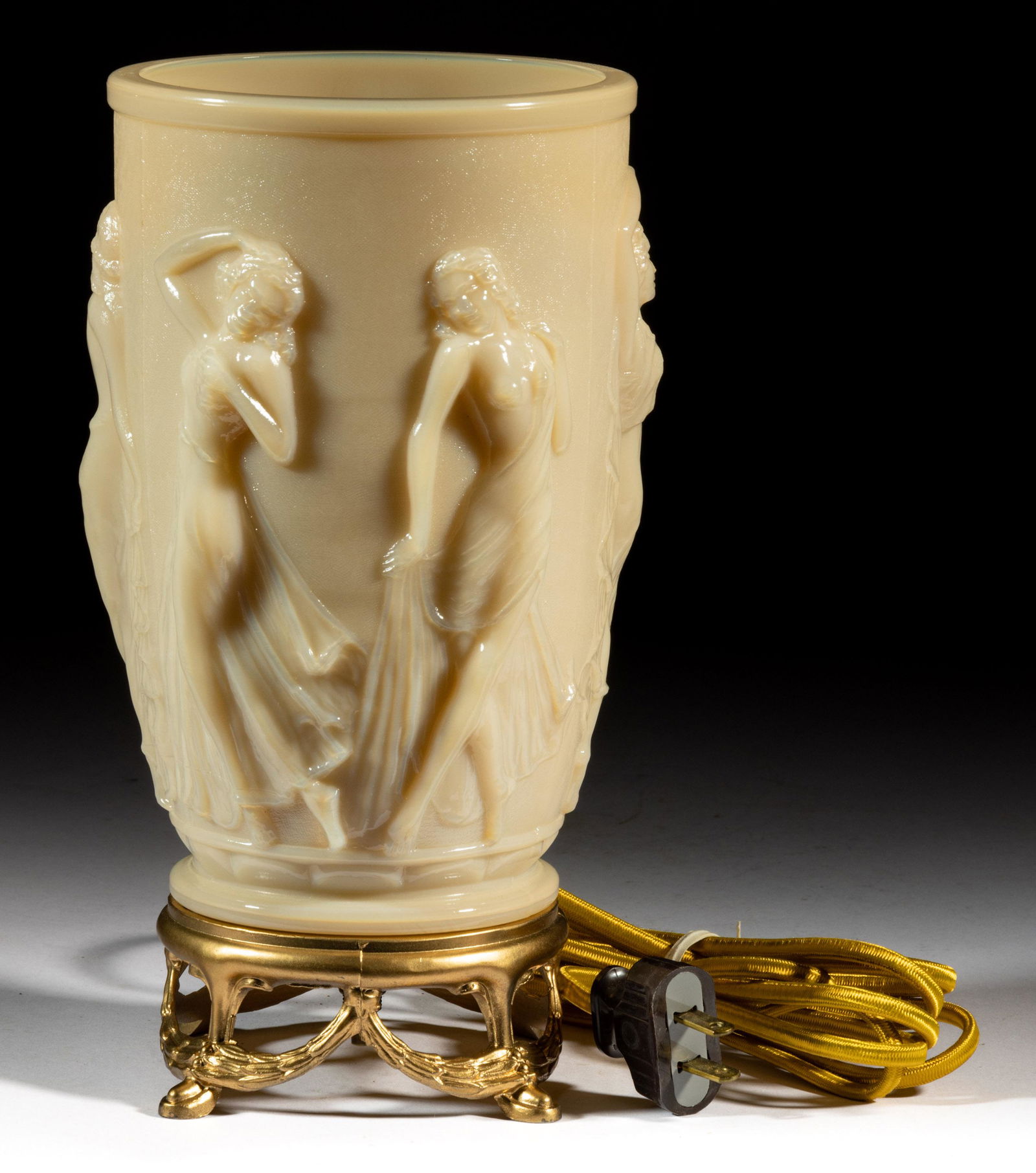 ALADDIN ALACITE DANCING LADIES ELECTRIC URN / LUMINEERE (1 of 1)