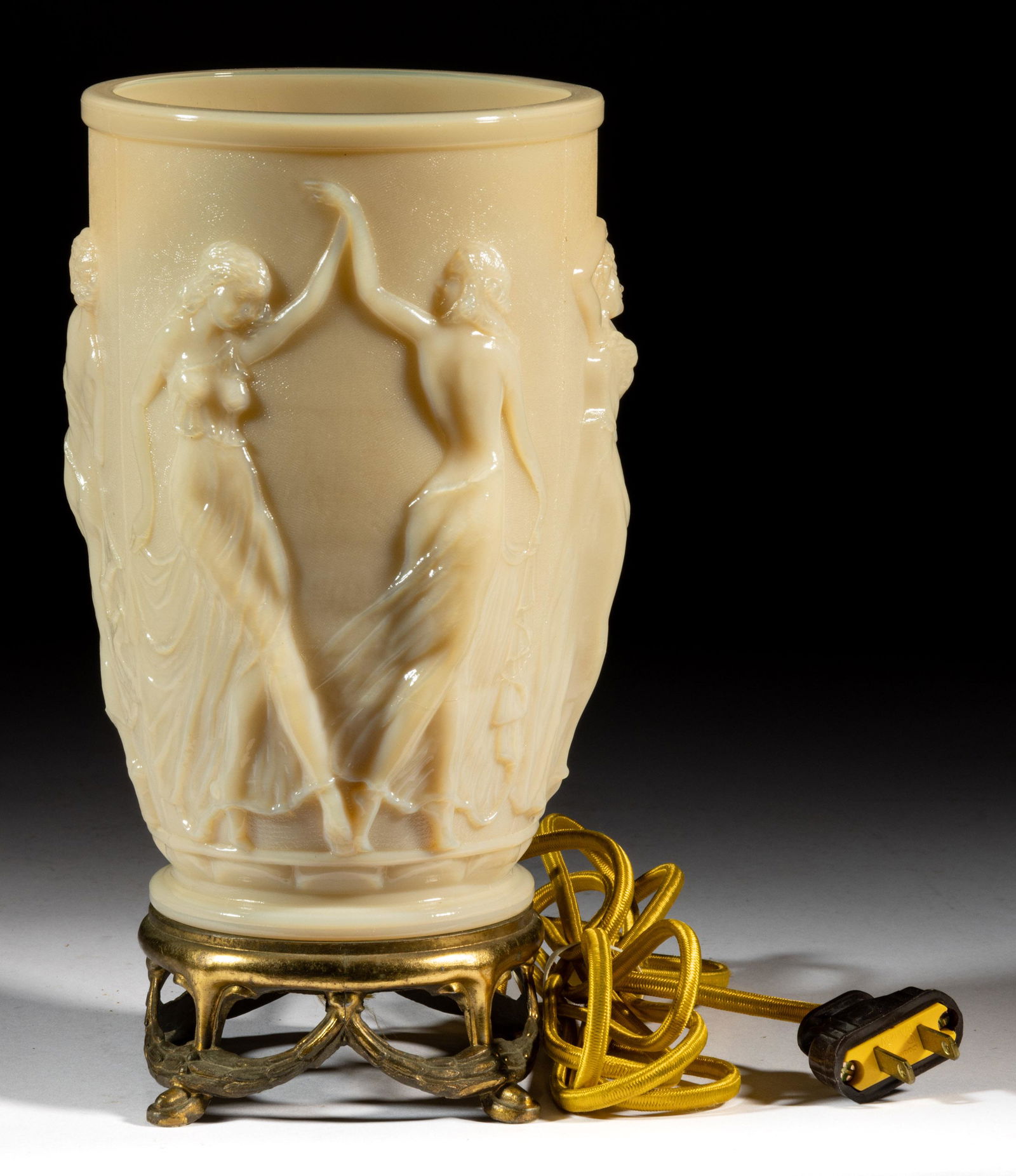 ALADDIN ALACITE DANCING LADIES ELECTRIC URN / LUMINEERE (1 of 1)