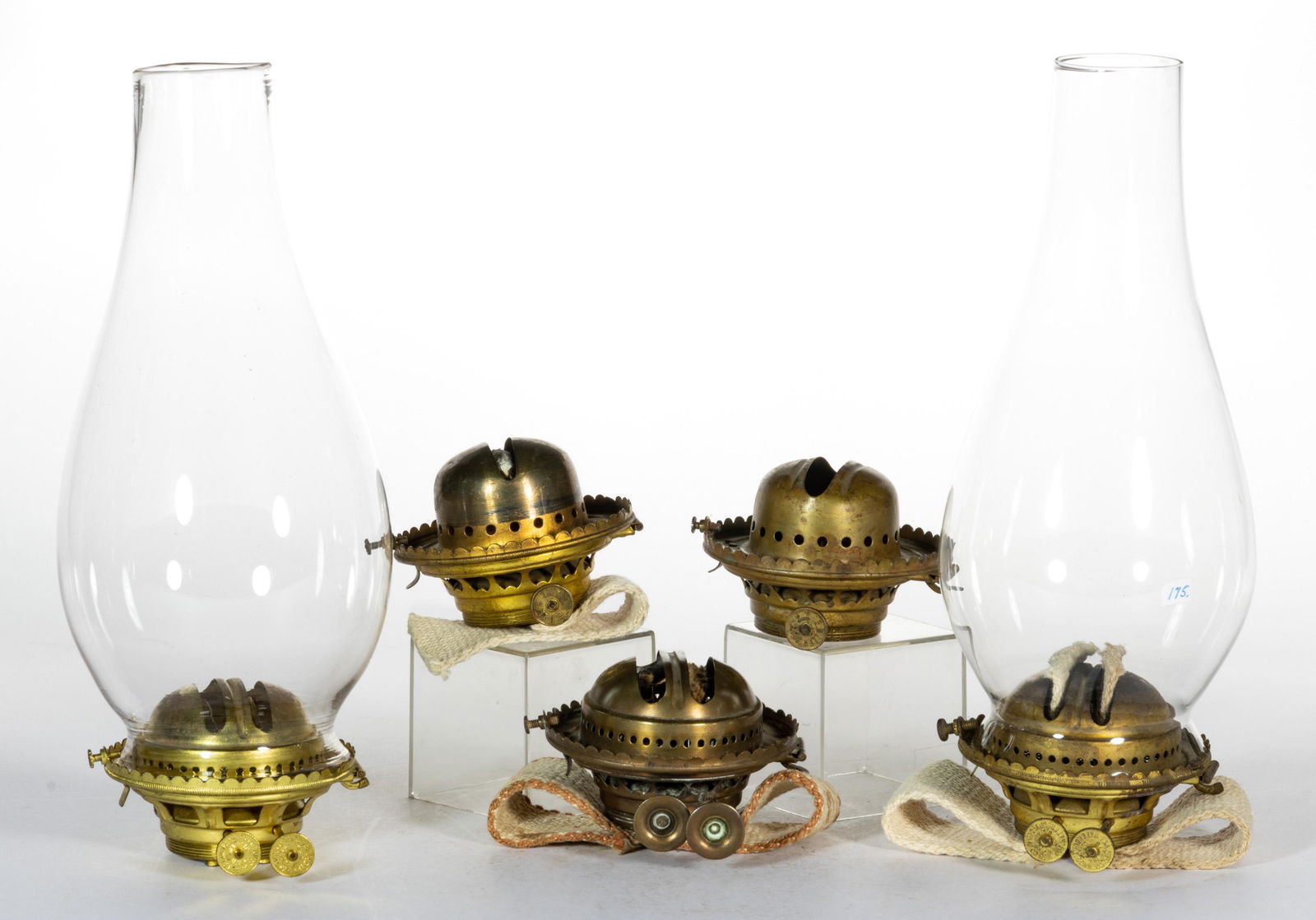 ASSORTED NO. 3 LIP BURNERS / SET-UPS, LOT OF FIVE (1 of 1)