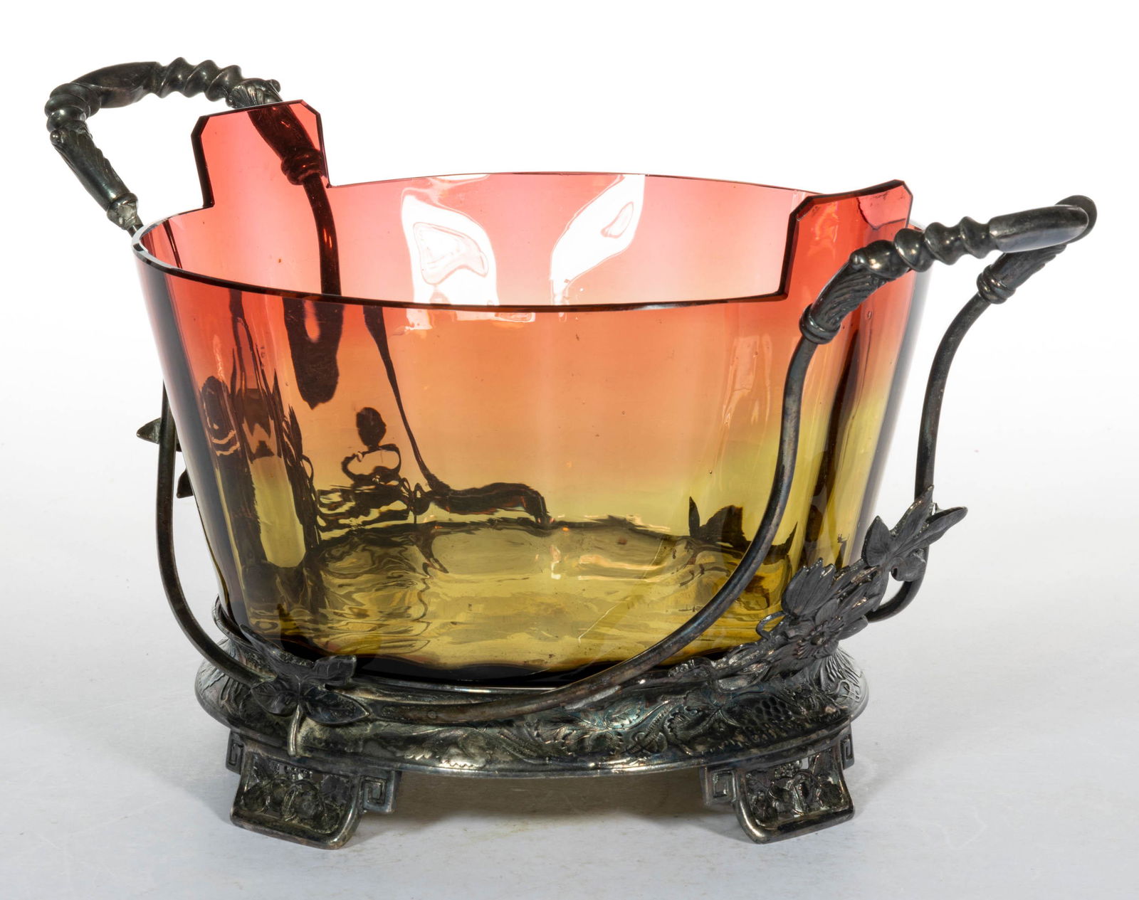 AMBERINA PANEL-OPTIC BRIDE'S BOWL (1 of 1)