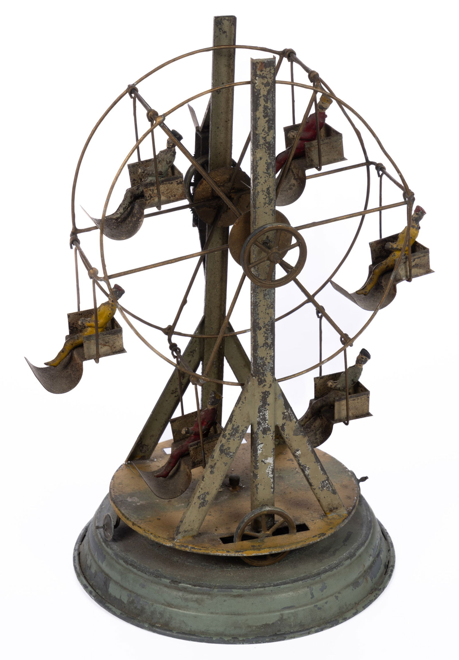 ANTIQUE TIN WIND-UP FERRIS WHEEL TOY (1 of 4)