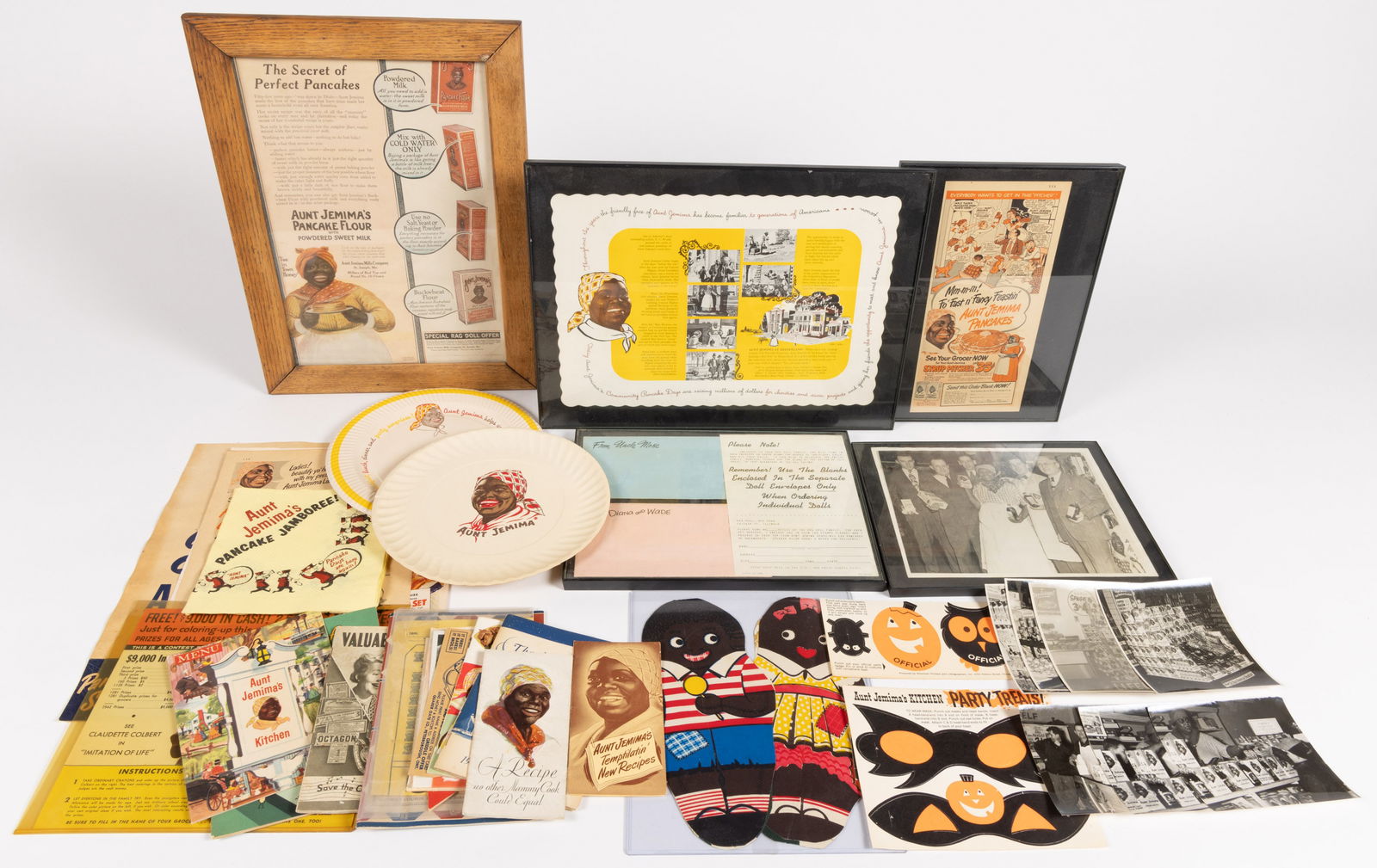 ASSORTED BLACK AMERICANA PAPER ADVERTISING ARTICLES, UNCOUNTED LOT (1 of 1)