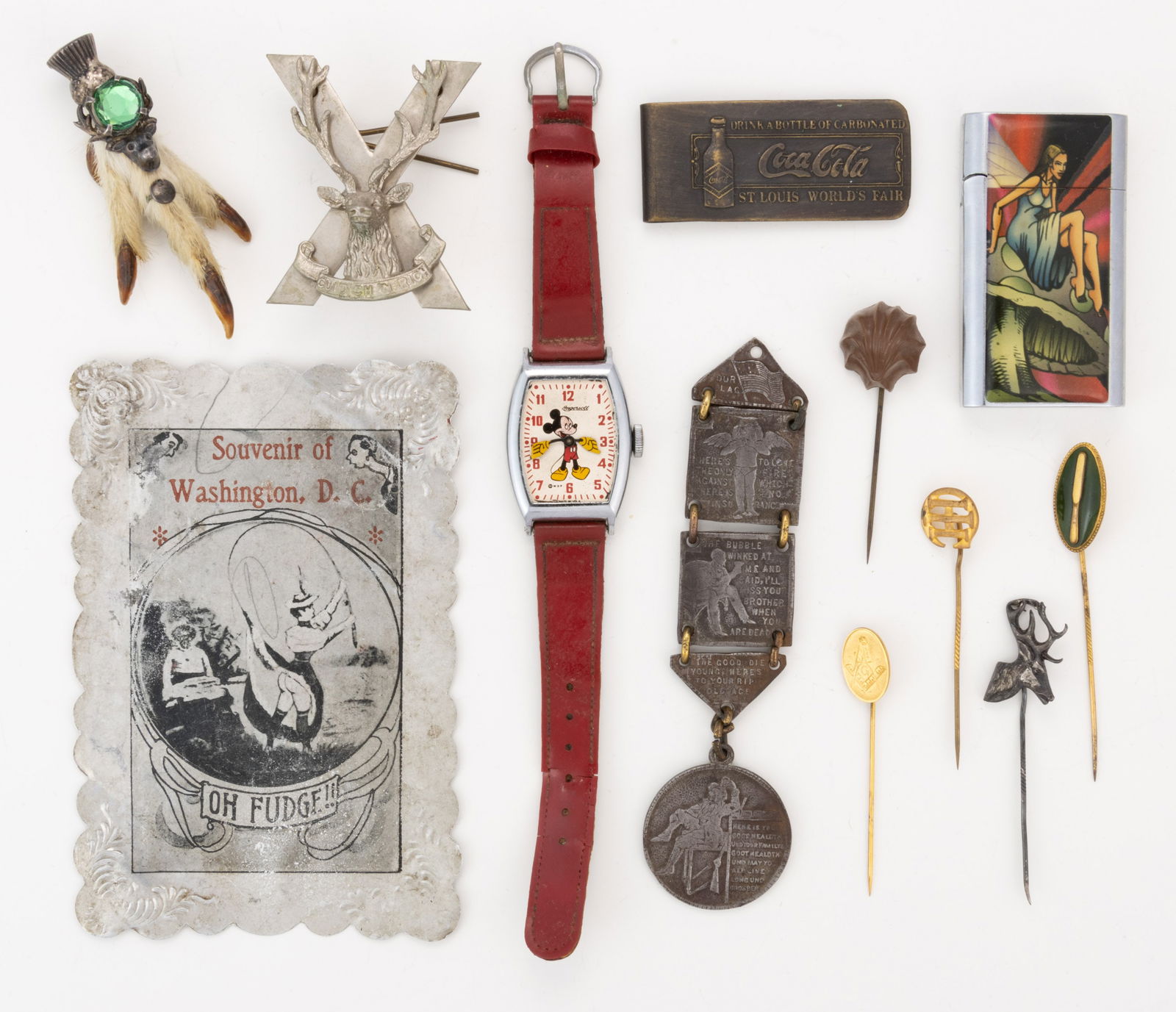 ANTIQUE AND VINTAGE ADVERTISING AND OTHER ARTICLES, LOT OF 12 (1 of 3)