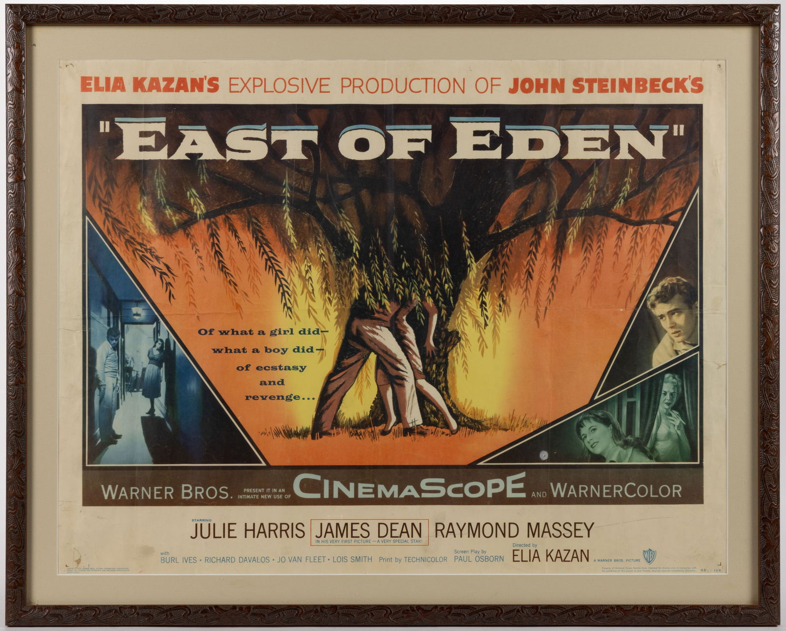 JAMES DEAN "EAST OF EDEN" ORIGINAL HALF-SHEET MOVIE POSTER (1 of 3)