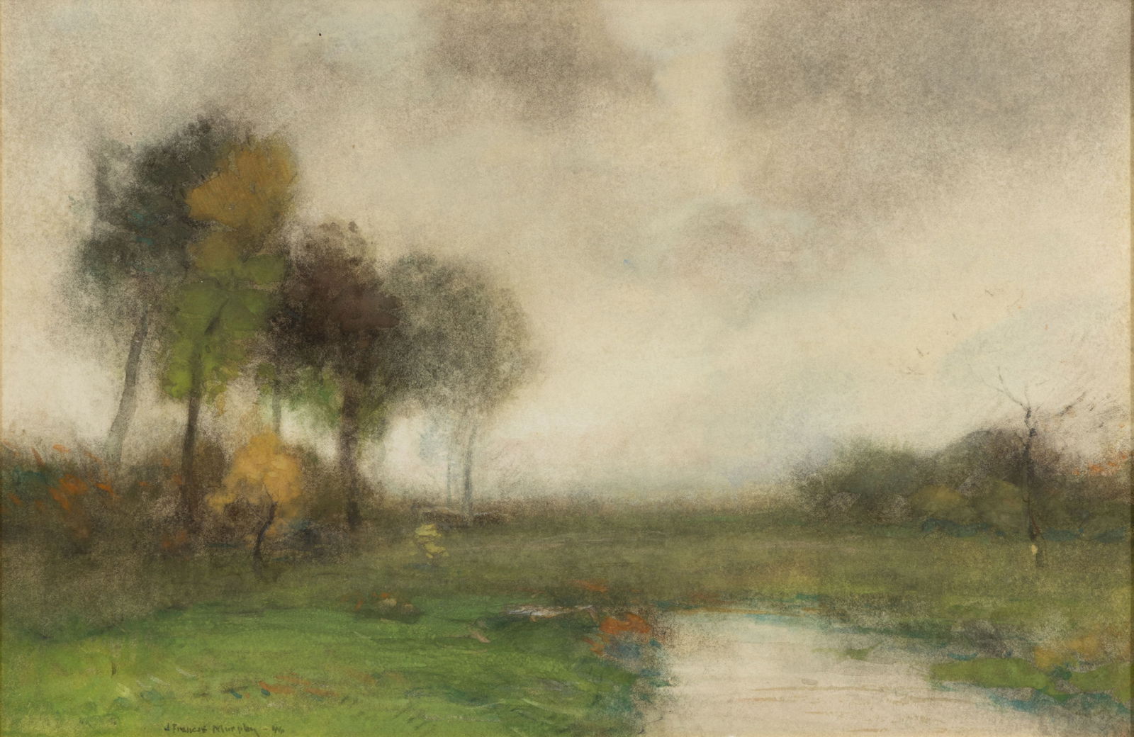 JOHN FRANCIS MURPHY (AMERICAN, 1853-1921) LANDSCAPE (1 of 4)