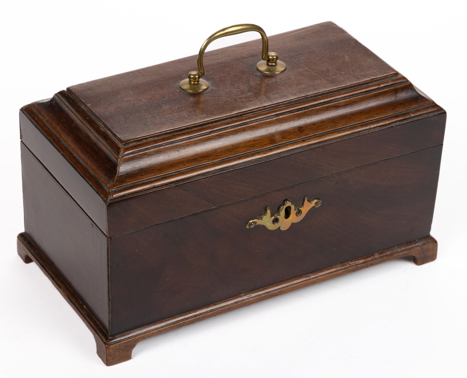 ENGLISH GEORGIAN WALNUT-VENEER TEA CHEST (1 of 8)