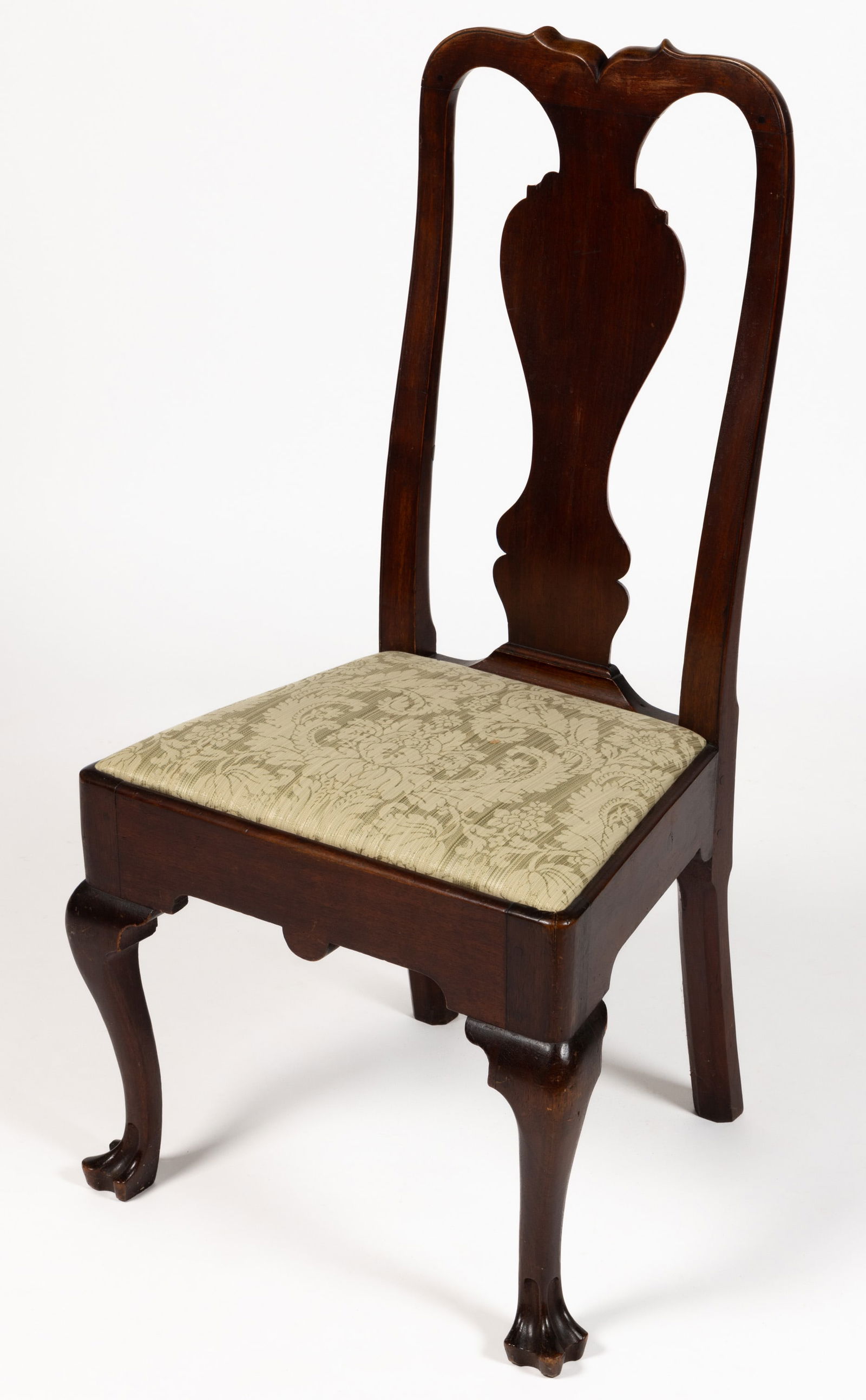 PHILADELPHIA QUEEN ANNE WALNUT SIDE CHAIR (1 of 8)