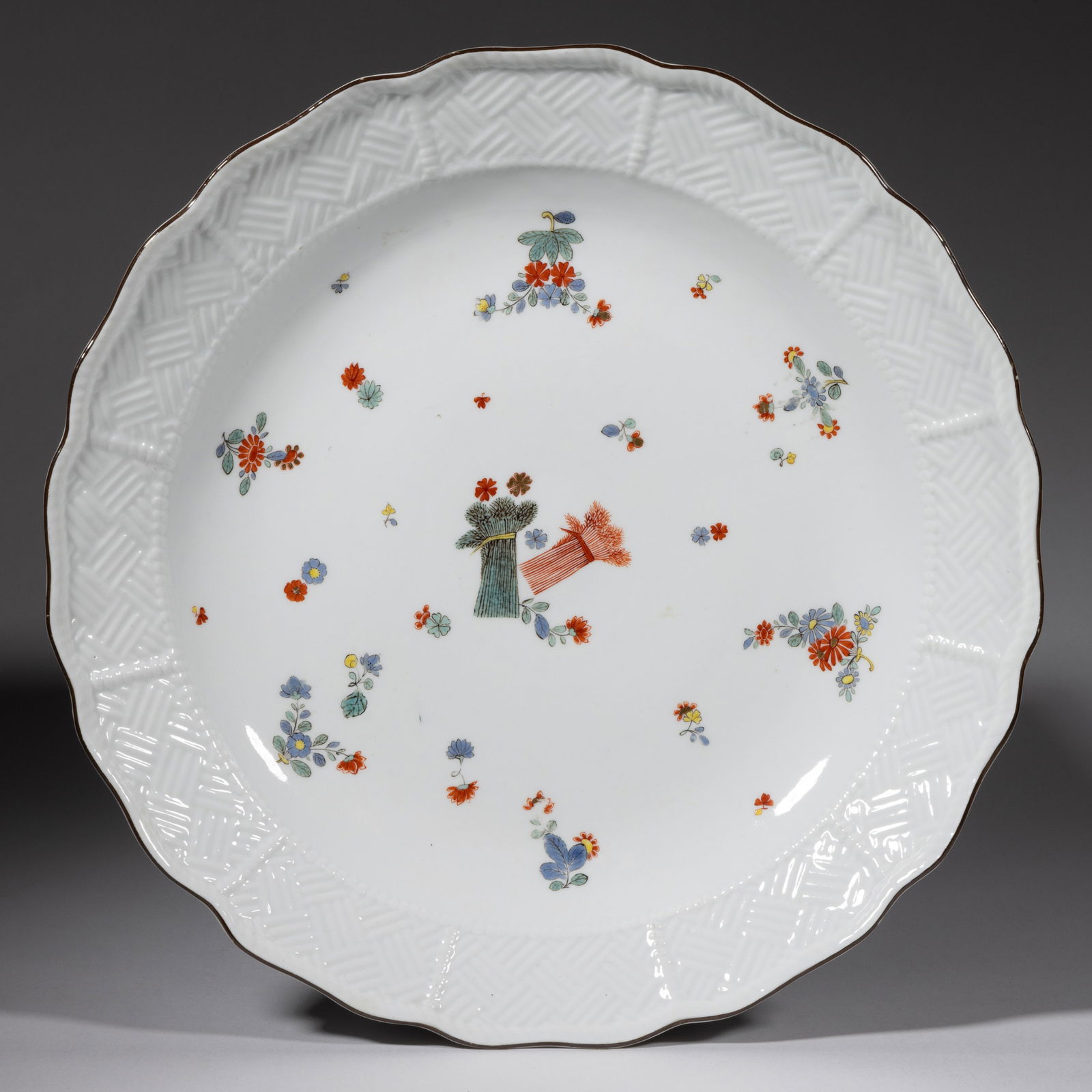 GERMAN MEISSEN PORCELAIN KAKIEMON-STYLE CHARGER (1 of 2)