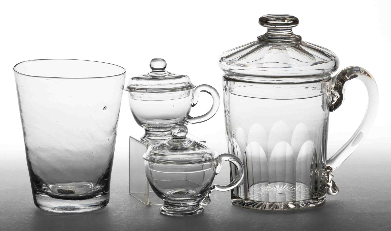 FREE-BLOWN GLASS ARTICLES, LOT OF FOUR (1 of 1)