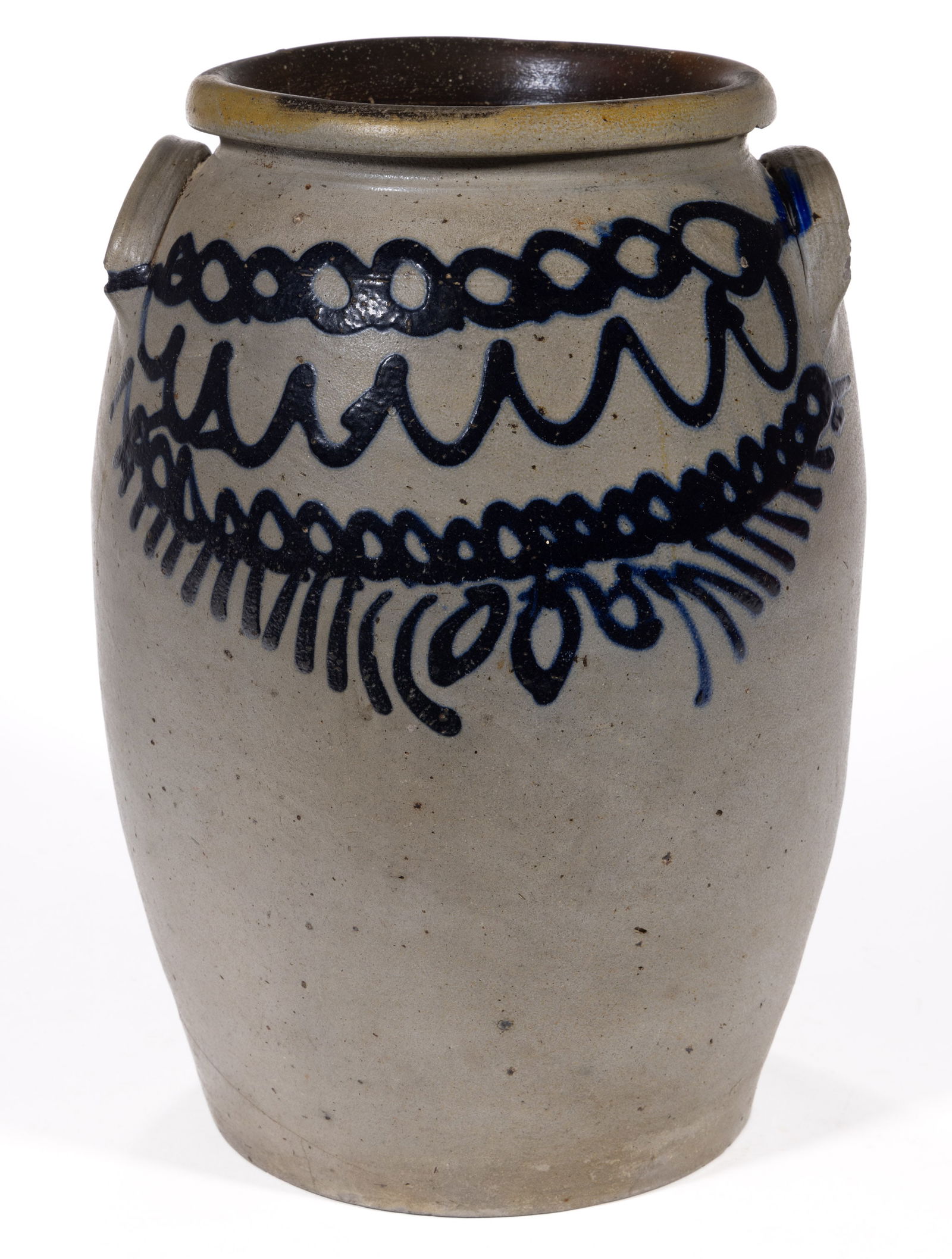 B.C. MILBURN ALEXANDRIA, VIRGINIA DECORATED STONEWARE JAR (1 of 5)