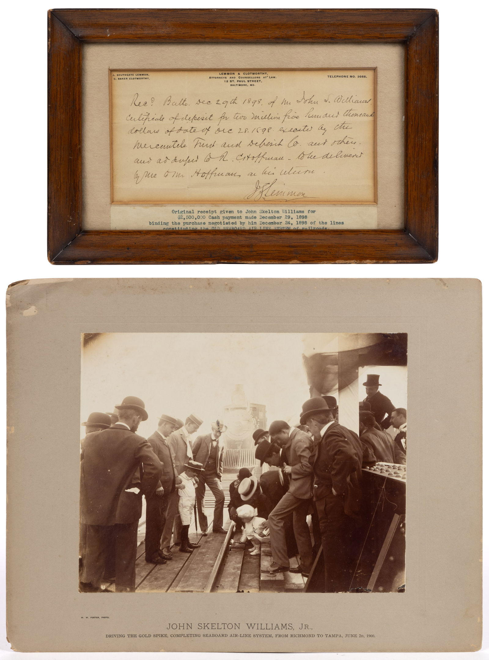 RICHMOND, VIRGINIA SEABOARD RAILROAD HISTORICAL ARTICLES, LOT OF TWO (1 of 5)