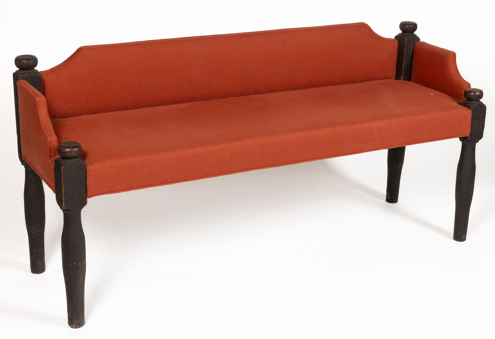 VIRGINIA COUNTRY SETTEE FASHIONED FROM A PAINTED LOW-POST BED (1 of 3)