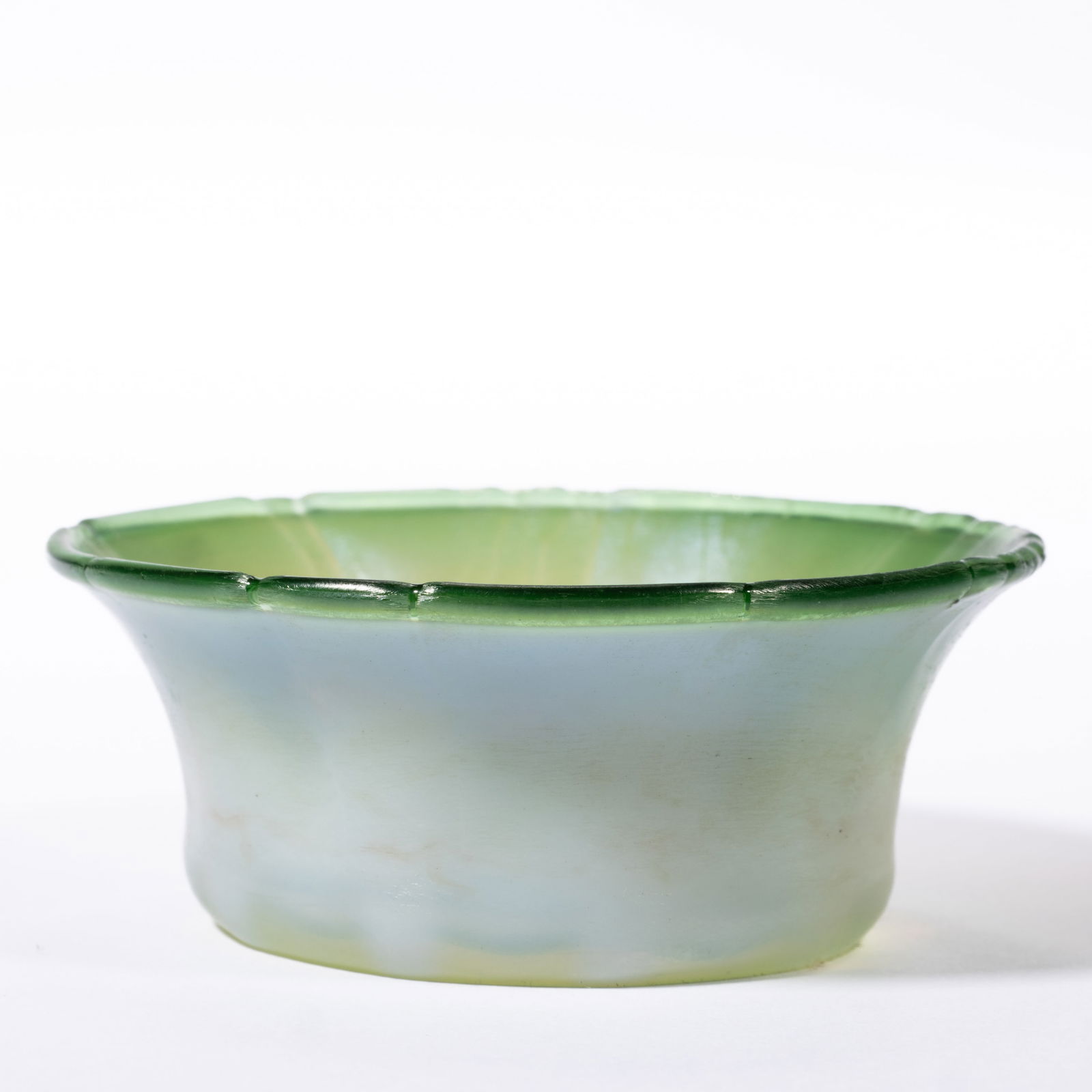 TIFFANY STUDIOS PASTEL FAVRILE ART GLASS OPEN SALT (1 of 3)