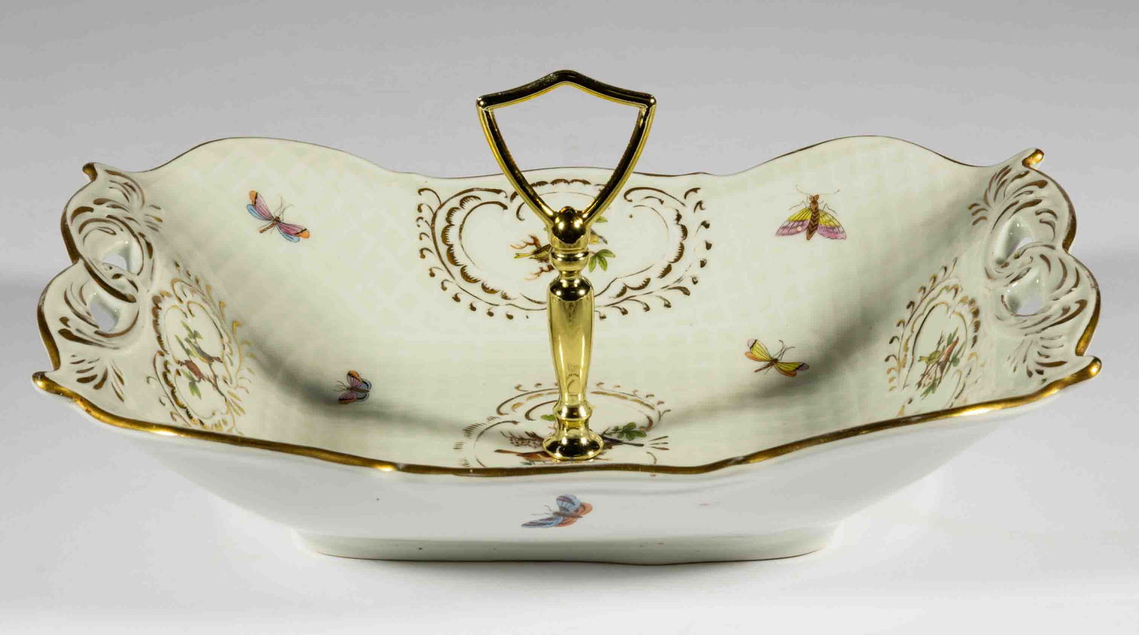 HUNGARIAN HEREND "ROTHSCHILD BIRD" PORCELAIN SERVER (1 of 3)