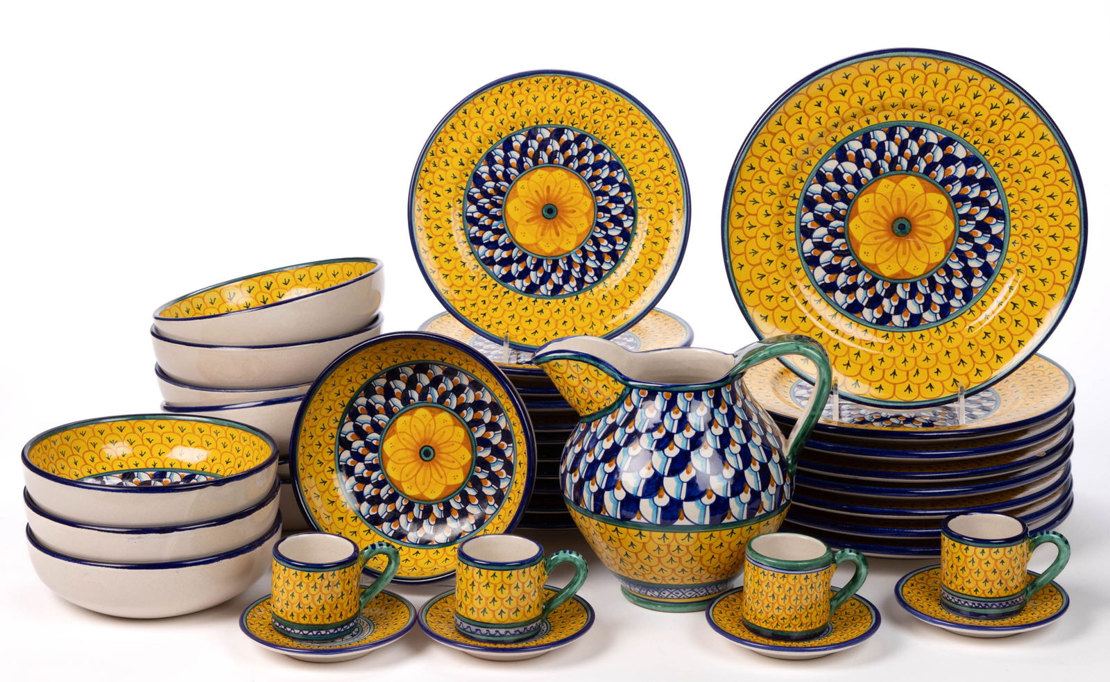 GERIBI DERUTA, ITALY MAJOLICA DINNERWARE, LOT OF 38 (1 of 1)
