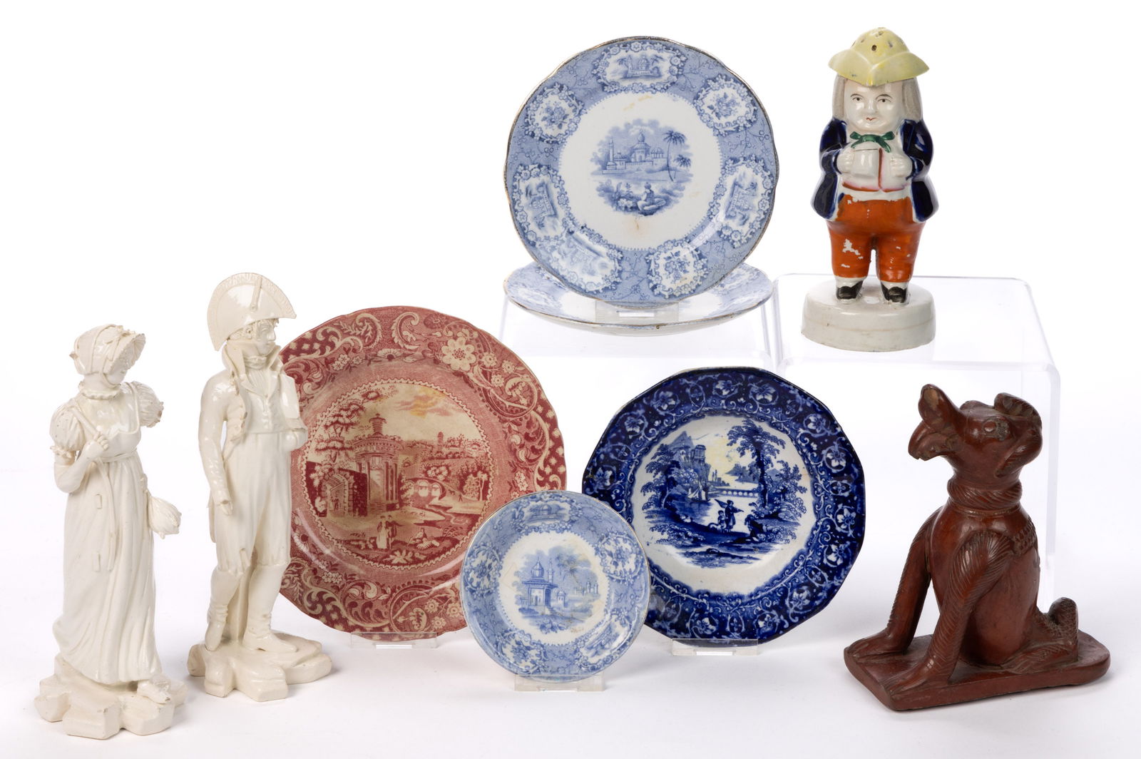 ASSORTED CERAMIC ARTICLES, LOT OF NINE (1 of 2)