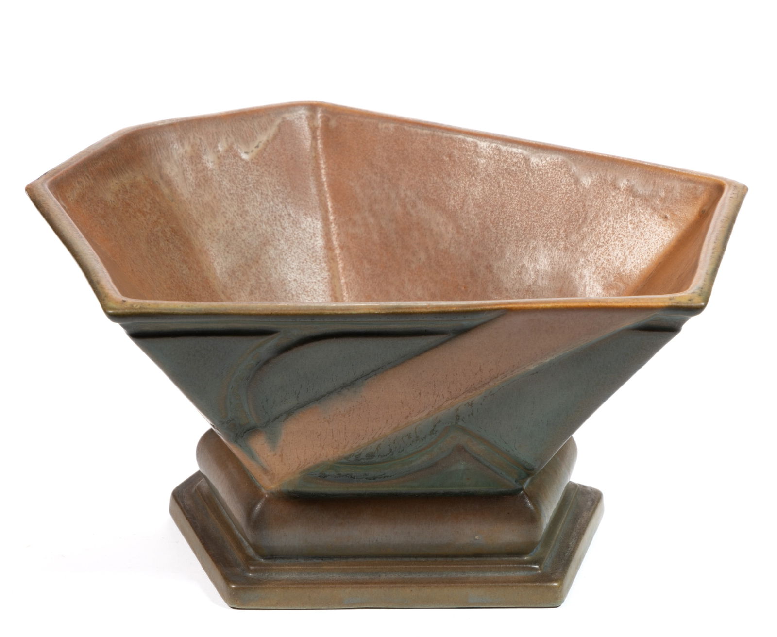 AMERICAN ROSEVILLE ART DECO FUTURA ART POTTERY PLANTER (1 of 3)