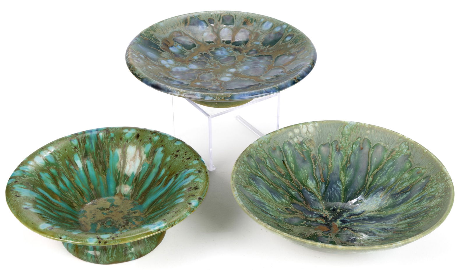 MID-CENTURY MODERN CALIFORNIA ART POTTERY ARTICLES, LOT OF THREE (1 of 1)