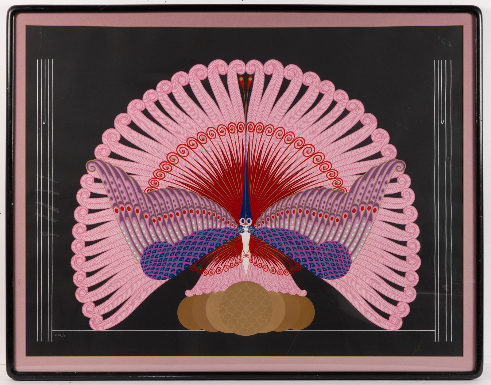 ERTE (FRENCH, 1892-1990) "PHOENIX TRIUMPHANT" COLOR SERIGRAPH (1 of 2)