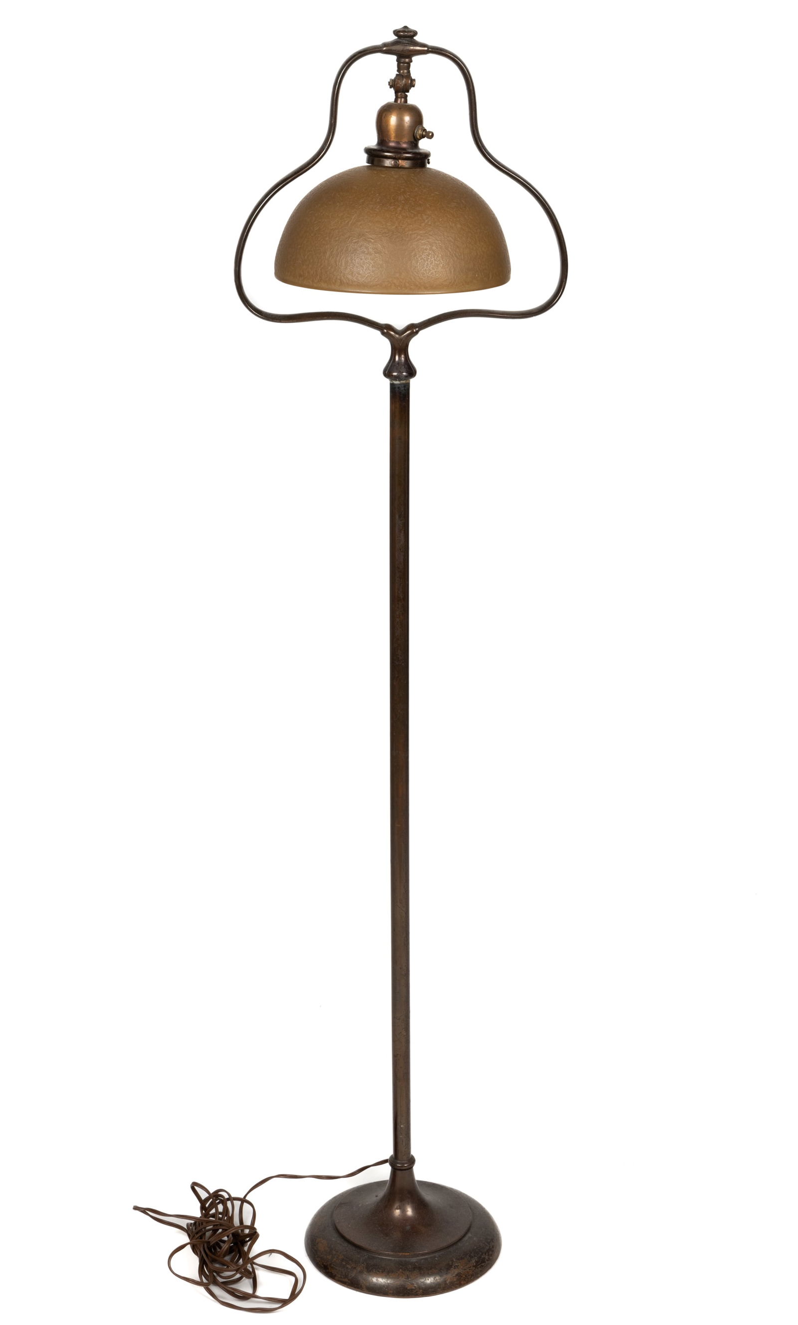 HANDEL ART NOUVEAU HARP FLOOR LAMP (1 of 4)