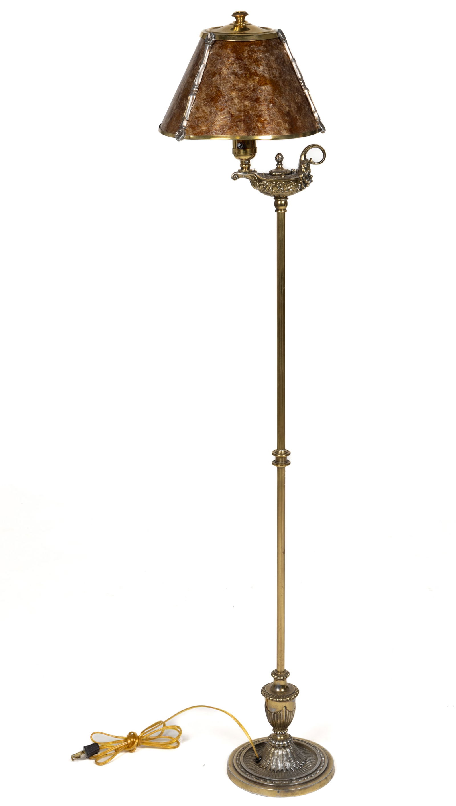 BRASS FIGURAL LAMP ELECTRIC FLOOR LAMP (1 of 4)