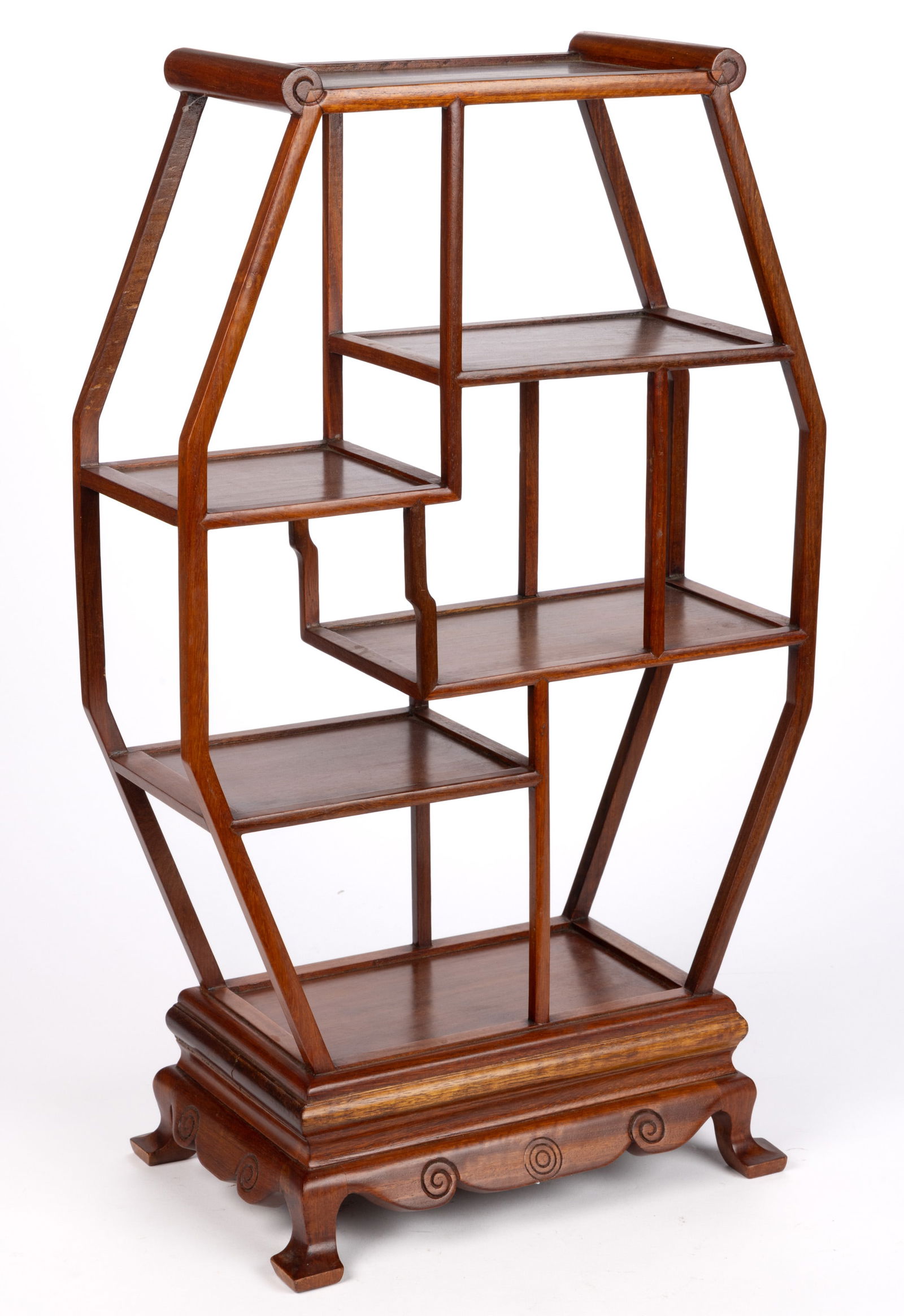 CHINESE TEAKWOOD DISPLAY STAND (1 of 2)