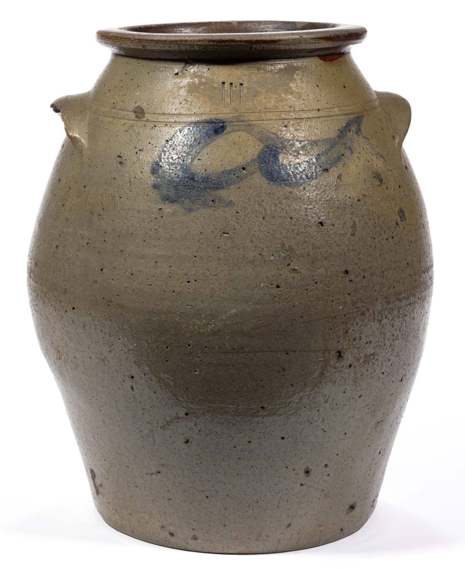 KENTUCKY / OHIO DECORATED STONEWARE JAR (1 of 6)