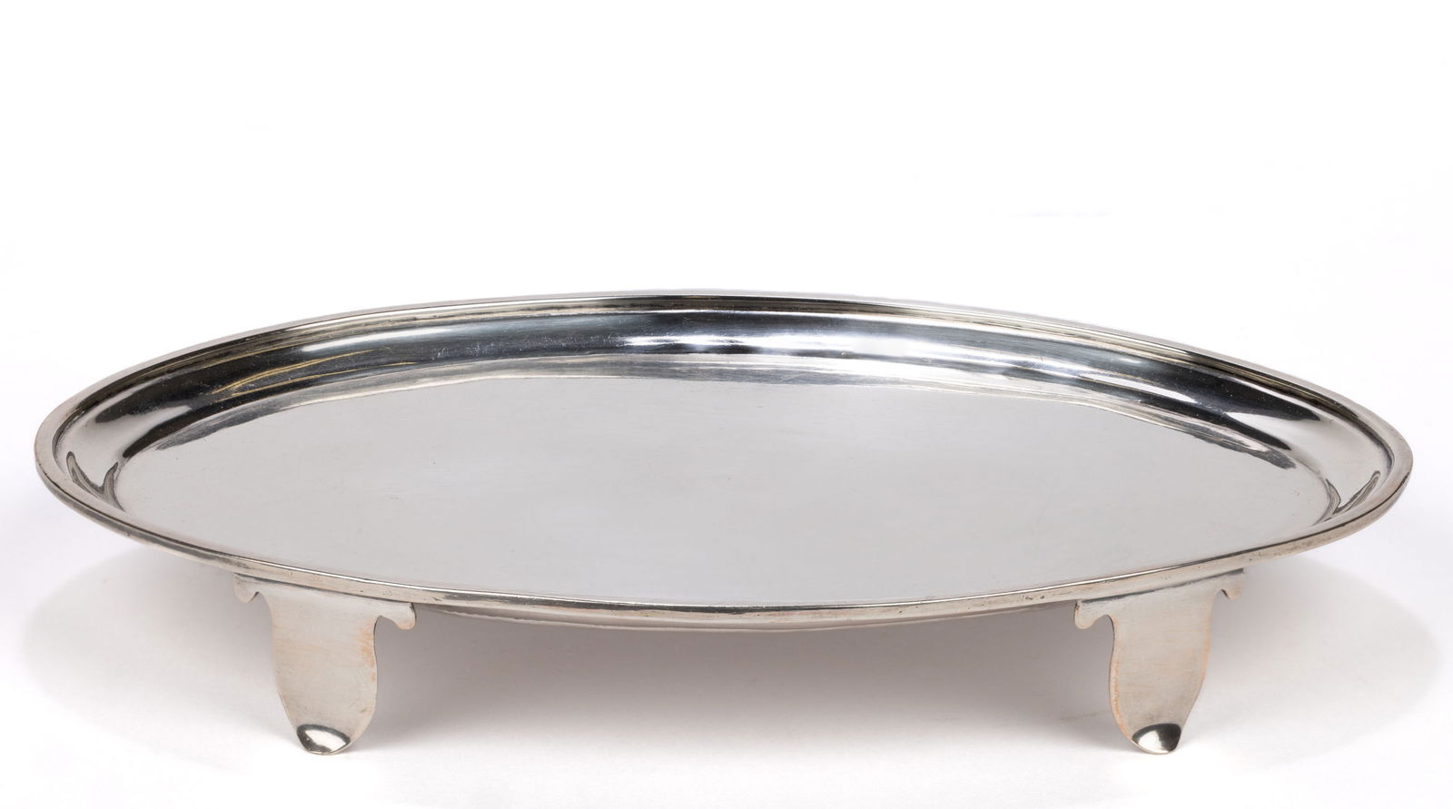 ALEXANDER FIELD, ENGLISH GEORGIAN STERLING SILVER SMALL TRAY / SALVER (1 of 2)