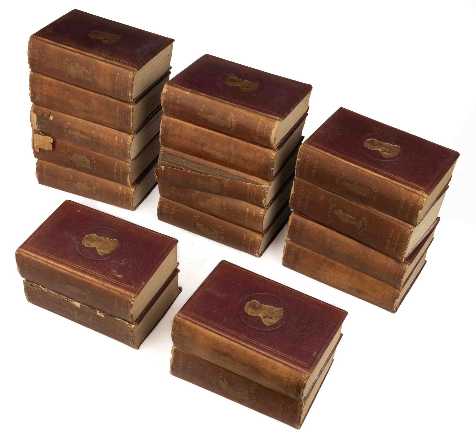 ANTIQUARIAN DICKENS VOLUMES WITH VIRGINIA OWNERSHIP, LOT OF 18 (1 of 1)