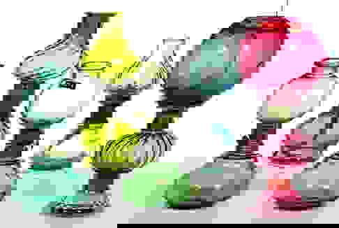 Assorted Miniature Lamps, Lot Of Five Auction