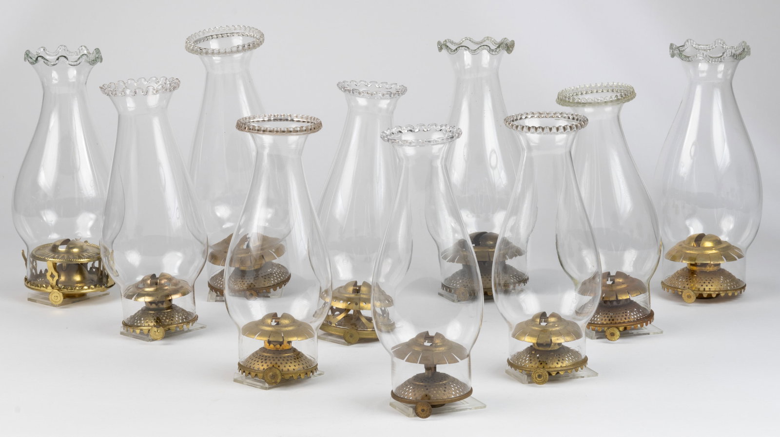 ASSORTED NO. 1 AND NO. 2 KEROSENE BURNER SETUPS, LOT OF 10 (1 of 1)