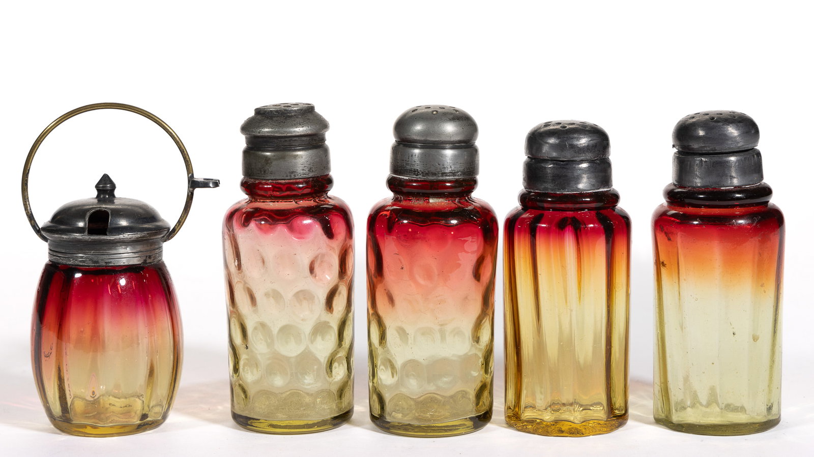 MT. WASHINGTON AMBERINA ARTICLES, LOT OF FIVE (1 of 1)