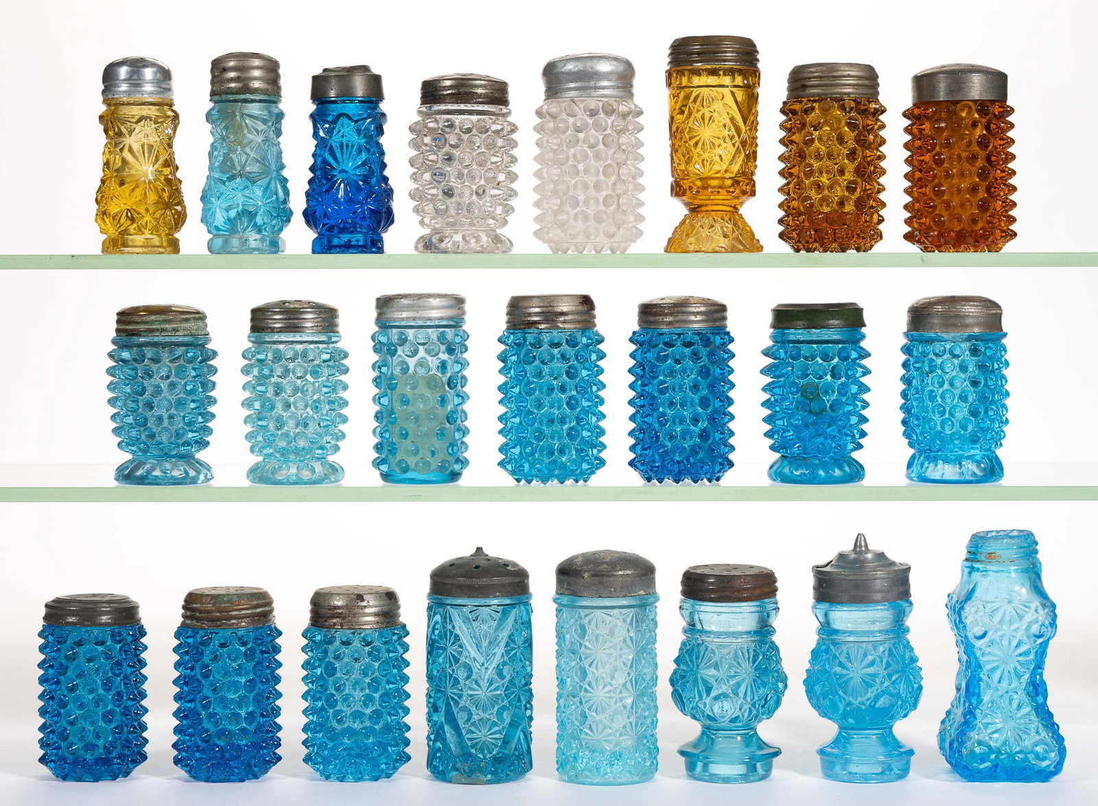 ASSORTED EAPG SALT AND PEPPER SHAKERS, LOT OF 23 (1 of 1)