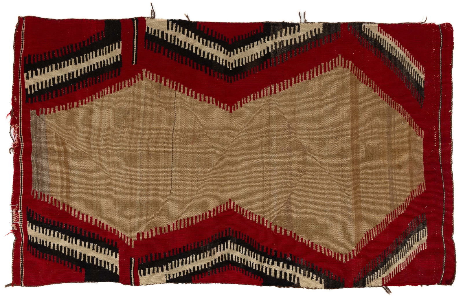 NATIVE AMERICAN NAVAJO WOOL BLANKET / RUG (1 of 11)