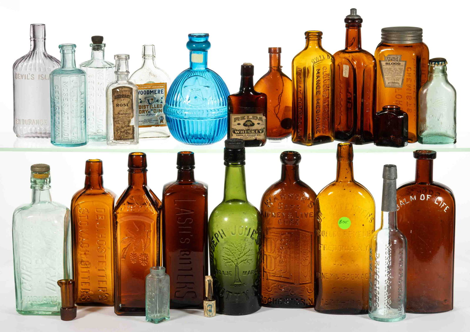 ASSORTED GLASS BOTTLES, LOT OF 25 (1 of 1)