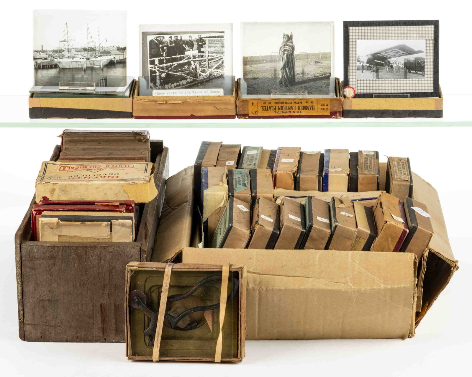ASSORTED NATIVE AMERICANS, AIRPLANE, TRANSPORTATION, AND OTHER SLIDES, UNCOUNTED LOT: ASSORTED NATIVE AMERICANS, AIRPLANE, TRANSPORTATION, AND OTHER SLIDES, UNCOUNTED LOT, including many showing photos of airplanes, boats, cars, and other transportation; one nude example