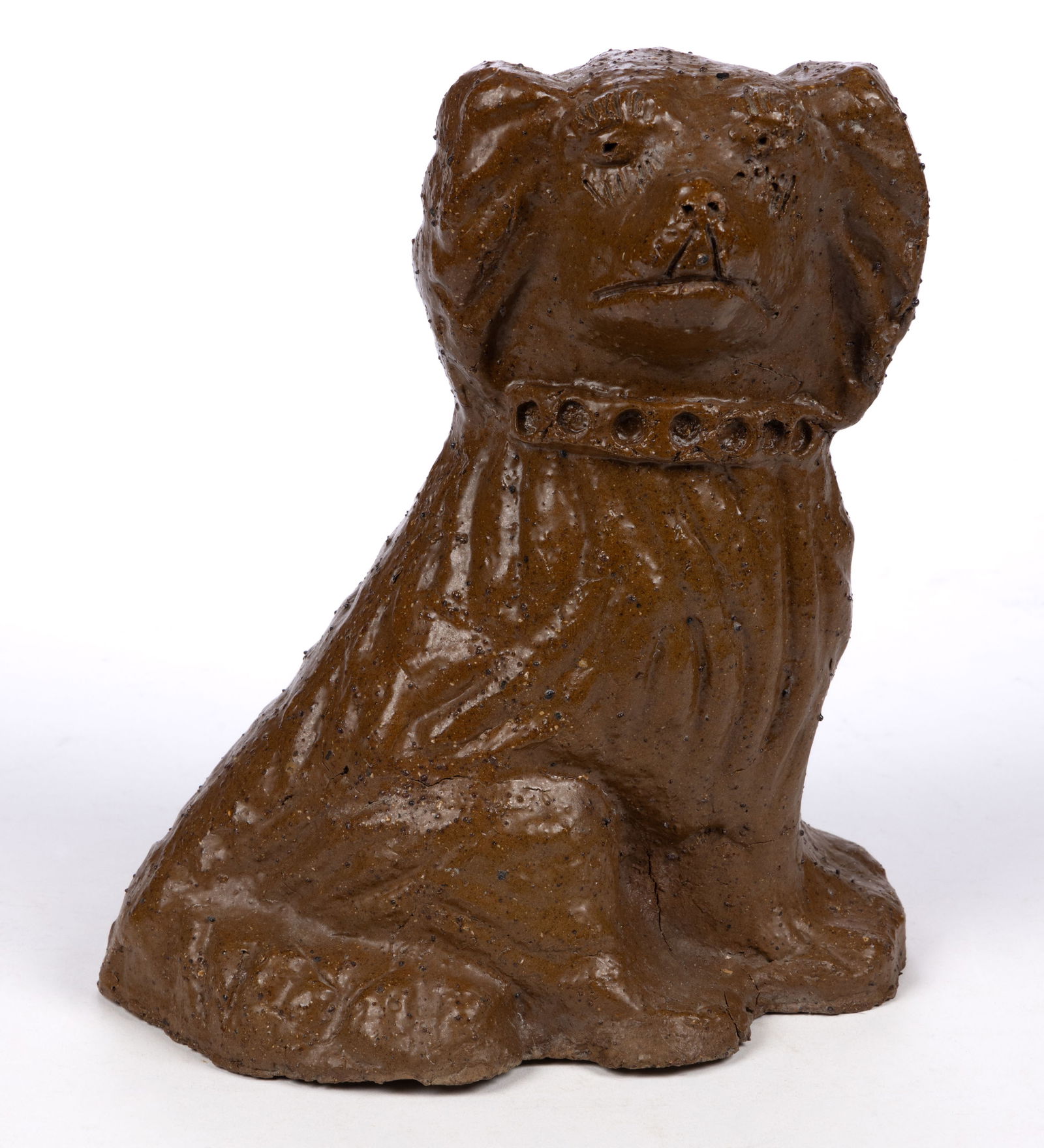 AMERICAN SEWER TILE FIGURAL DOG DOORSTOP (1 of 5)