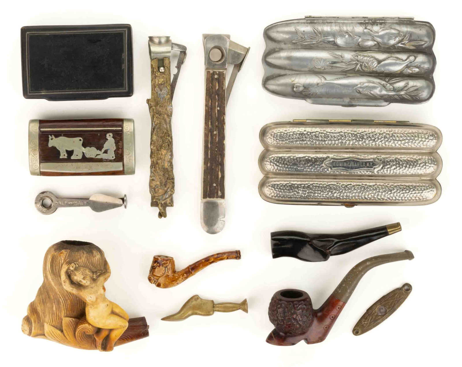 ANTIQUE / VINTAGE TOBACCO ACCESSORIES, LOT OF 13 (1 of 1)