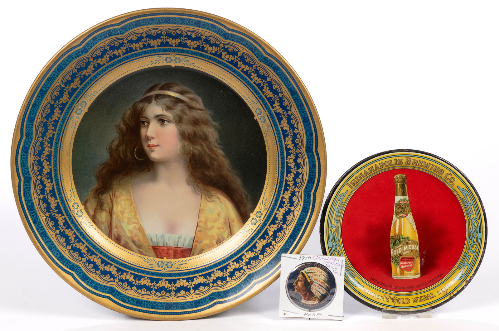 PRE-PROHIBITION BREWERY ADVERTISING ARTICLES, LOT OF TWO (1 of 2)