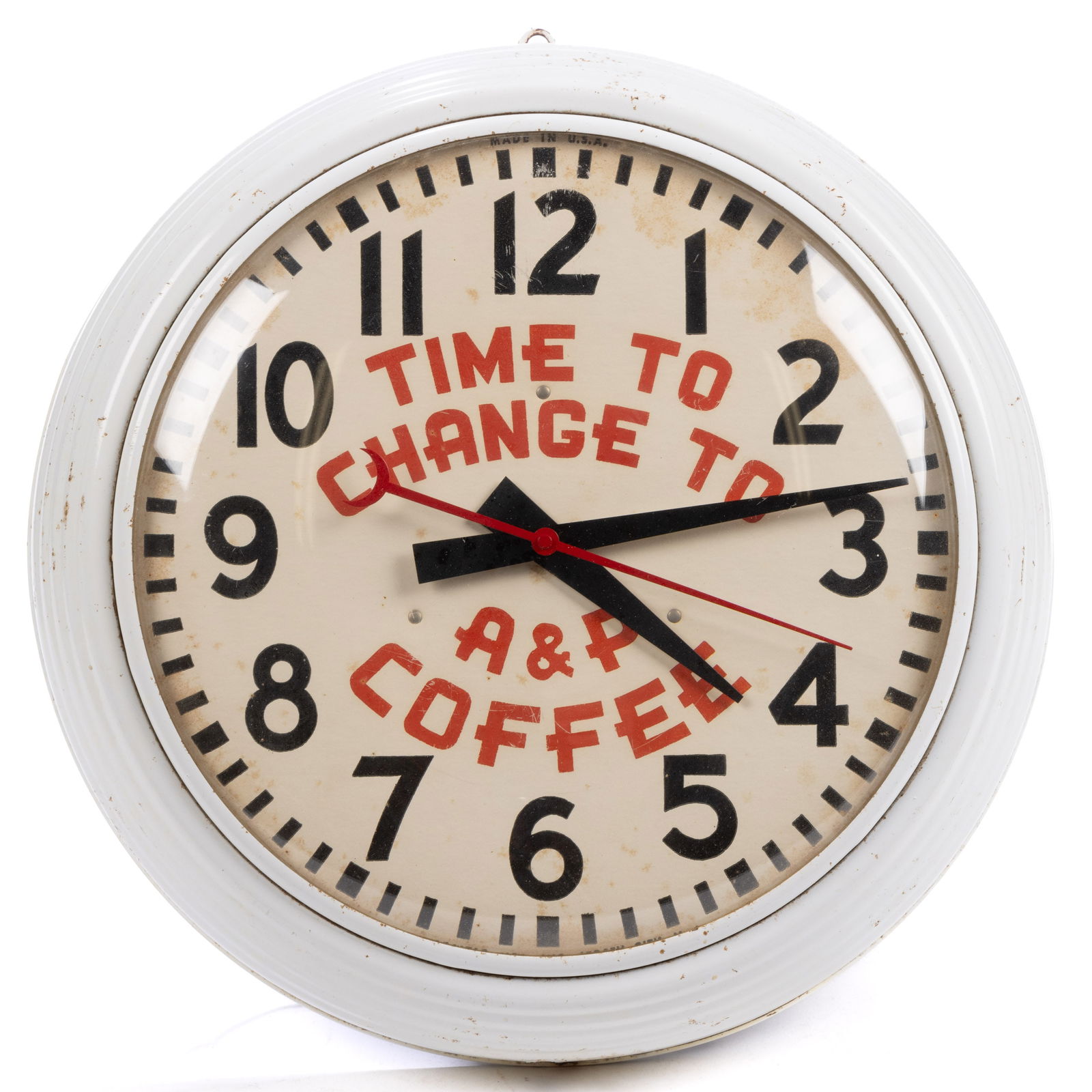 A & P COFFEE ELECTRIC ADVERTISING CLOCK (1 of 2)