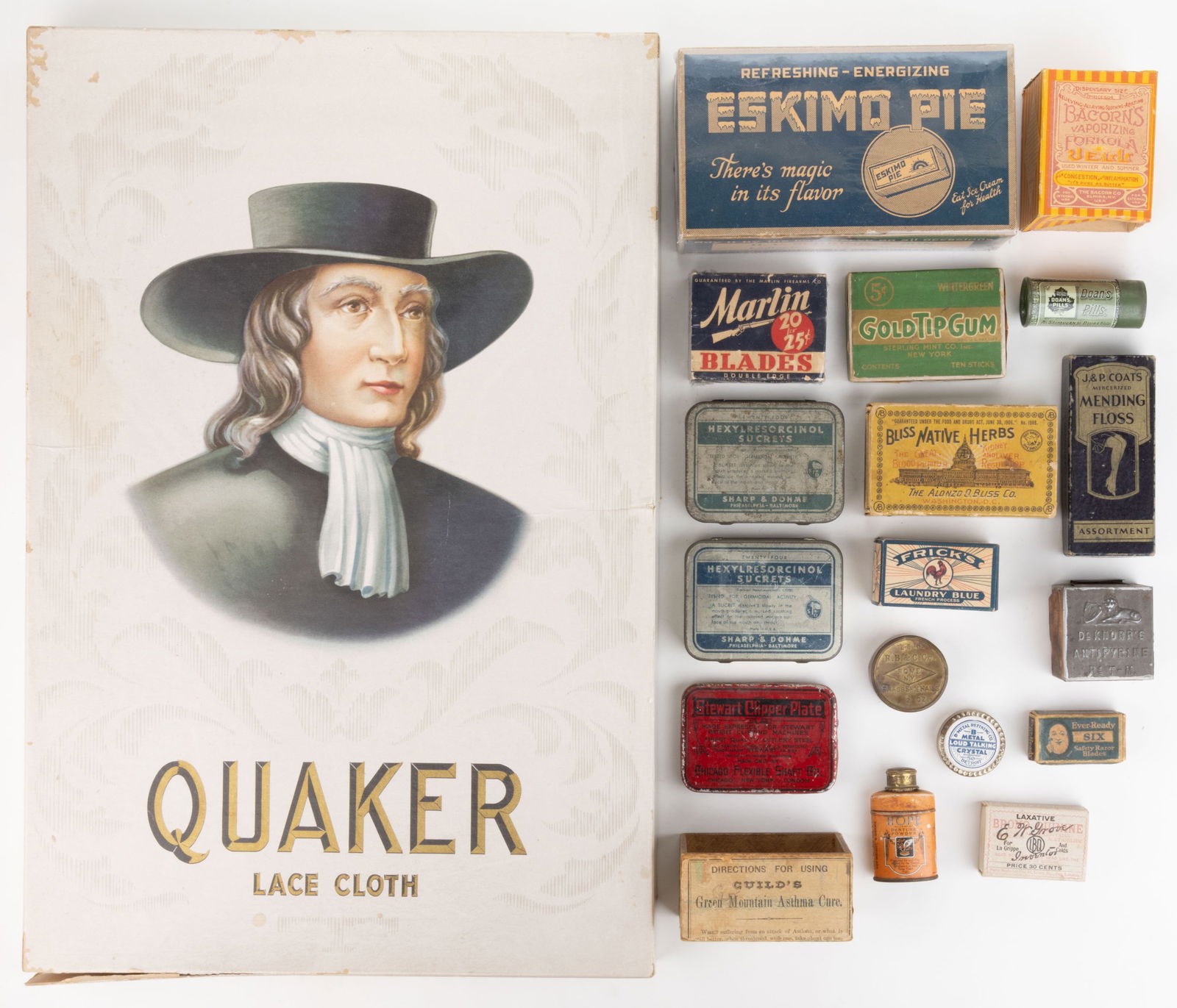 ASSORTED ADVERTISING CONTAINERS, LOT OF 19 (1 of 1)