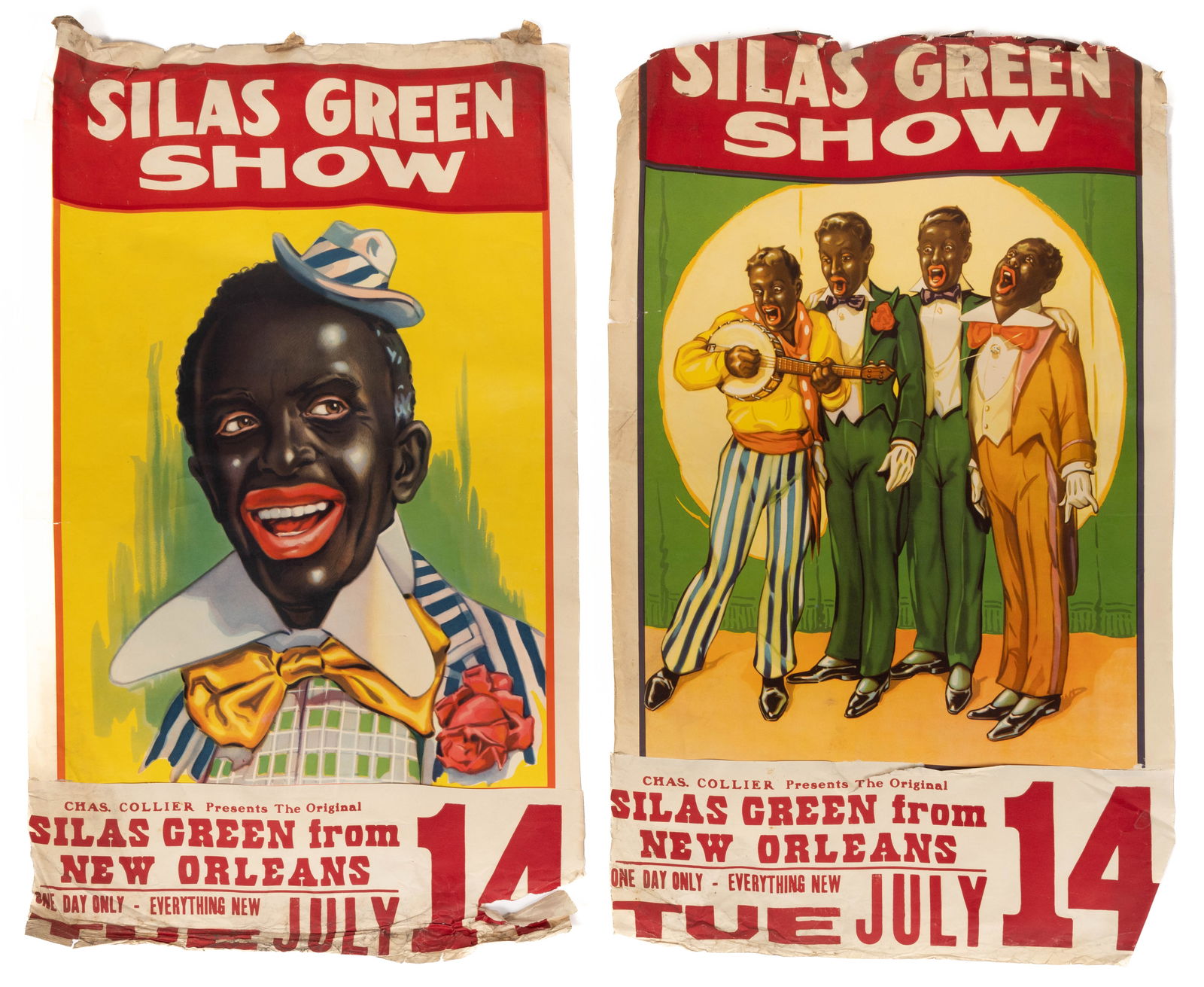 BLACK AMERICANA "SILAS GREEN FROM NEW ORLEANS" POSTERS, LOT OF TWO (1 of 5)