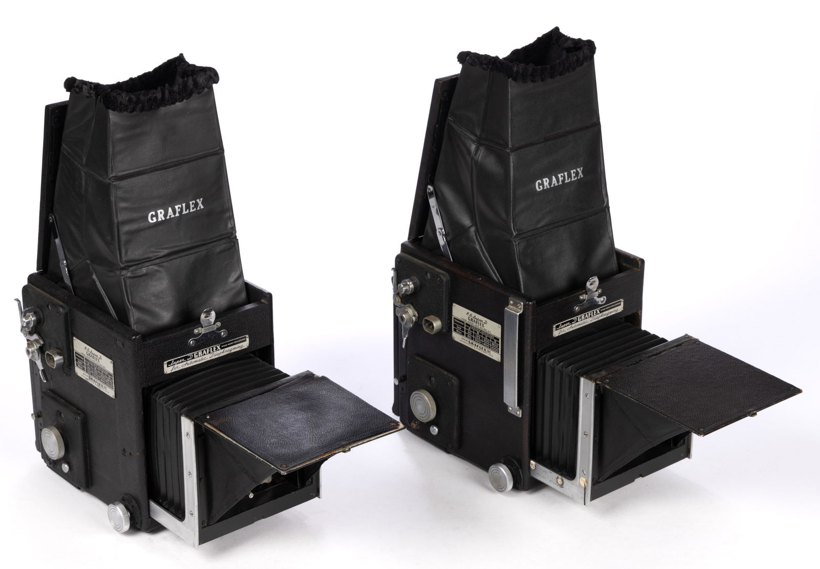 ANTIQUE GRAFLEX RB SUPER D REFLEX CAMERAS, LOT OF TWO (1 of 5)